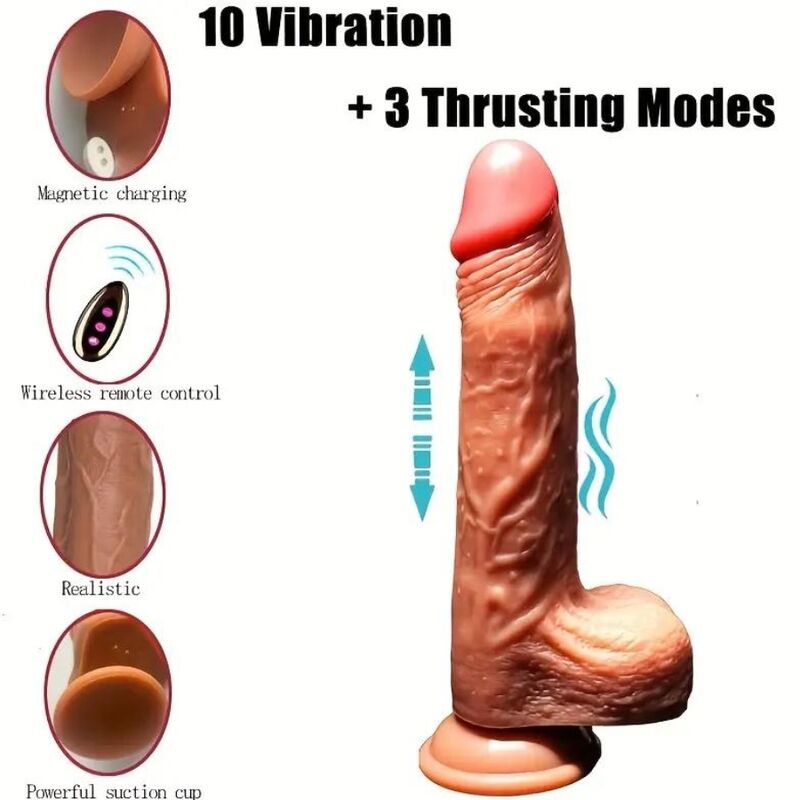 ARMONY - RECHARGEABLE VIBRATING REALISTIC DILDO - Amore24