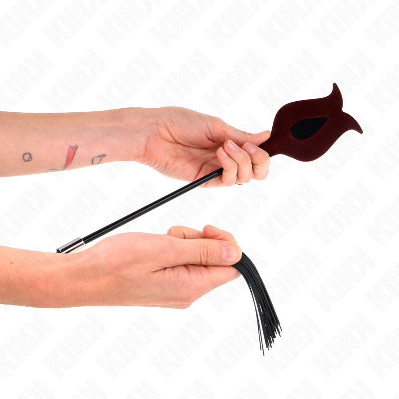 KINK - ROSE SHAPE SILICONE TASSEL WHIP 45 CM - Amore24