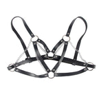 SUBBLIME - 953713 PUNK BONDAGE BELT METAL BUCKLE BLACK ONE SIZE - Amore24