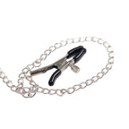 SUBBLIME - 953720 BONDAGE LEATHER STRAP BREAST CLAMPS BLACK ONE SIZE - Amore24