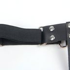 SUBBLIME - 953744 ADJUSTABLE LEATHER PUNK GARTER BLACK ONE SIZE - Amore24