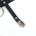 SUBBLIME - 953744 ADJUSTABLE LEATHER PUNK GARTER BLACK ONE SIZE - Amore24