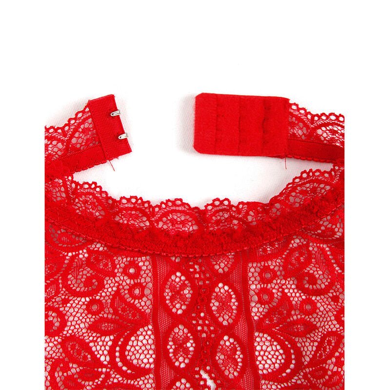 SUBBLIME - 953881 OPEN CUP BODYSUIT RED L/XL - Amore24