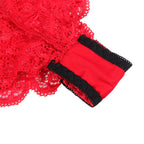 SUBBLIME - 953898 SILK AND LACE NIGHTGOWN + PANTIES RED S/M - Amore24