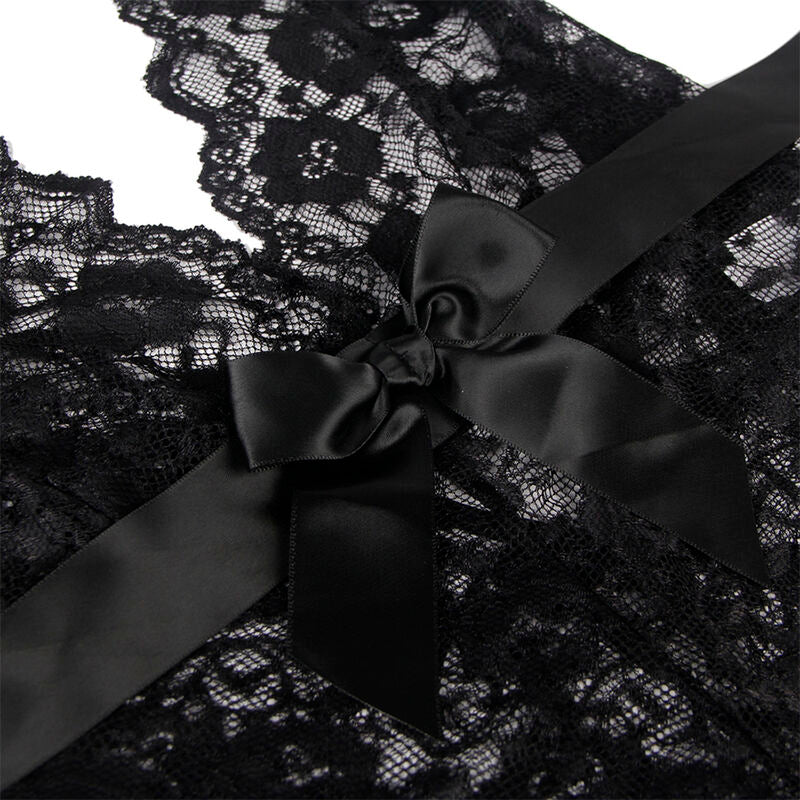 SUBBLIME - 930882 SEXY BODY WITH RUFFLES BLACK L/XL - Amore24