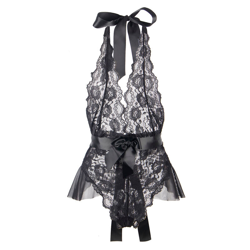 SUBBLIME - 930882 SEXY BODY WITH RUFFLES BLACK L/XL - Amore24