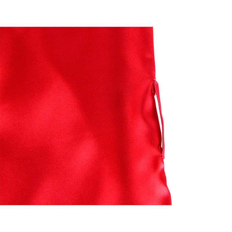 SUBBLIME - 954017 LACE SHEER BACK CAMISOLE + THONG RED/BLACK S/M - Amore24