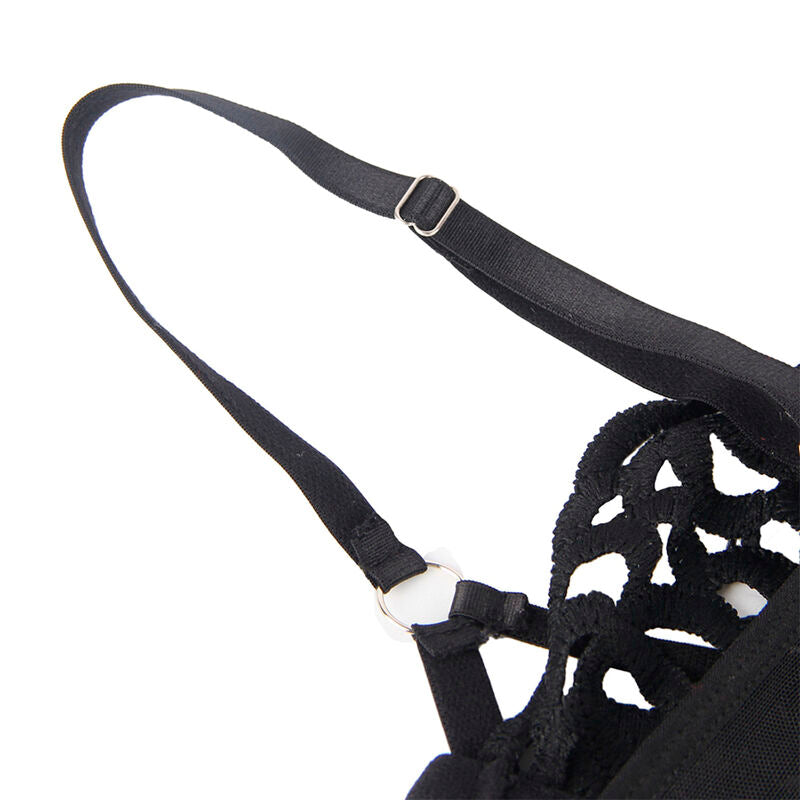 SUBBLIME - 954055 SEXY LACE BODYSUIT BLACK S/M - Amore24