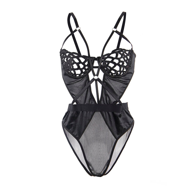 SUBBLIME - 954055 SEXY LACE BODYSUIT BLACK S/M - Amore24