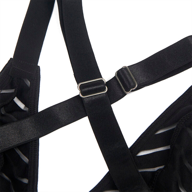 SUBBLIME - 954147 BODY WITH GARTER BELT BLACK S/M - Amore24