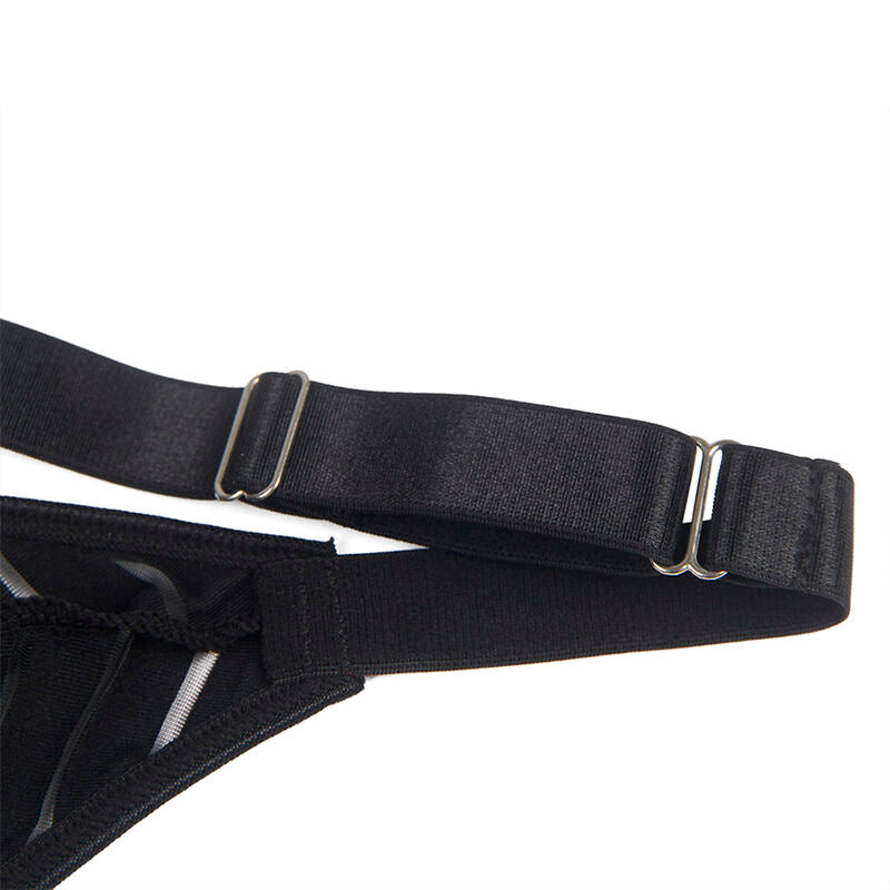 SUBBLIME - 954154 BODY WITH GARTER BELT BLACK L/XL - Amore24