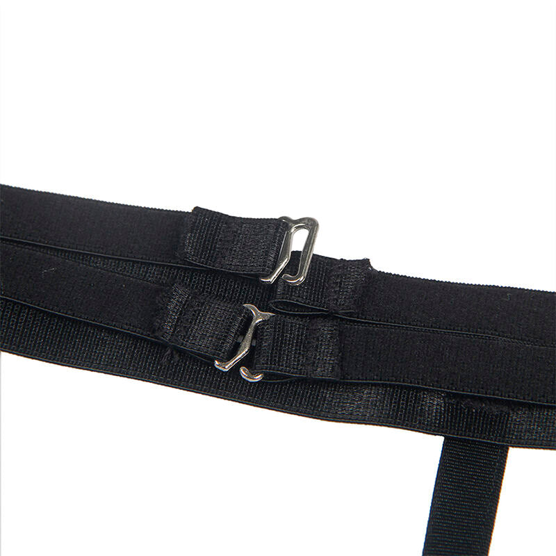 SUBBLIME - 954154 BODY WITH GARTER BELT BLACK L/XL - Amore24