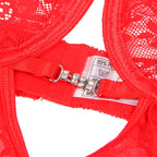 SUBBLIME - 954208 LACE BABYDOLL WITH ADJUSTABLE STRAPS RED S/M - Amore24