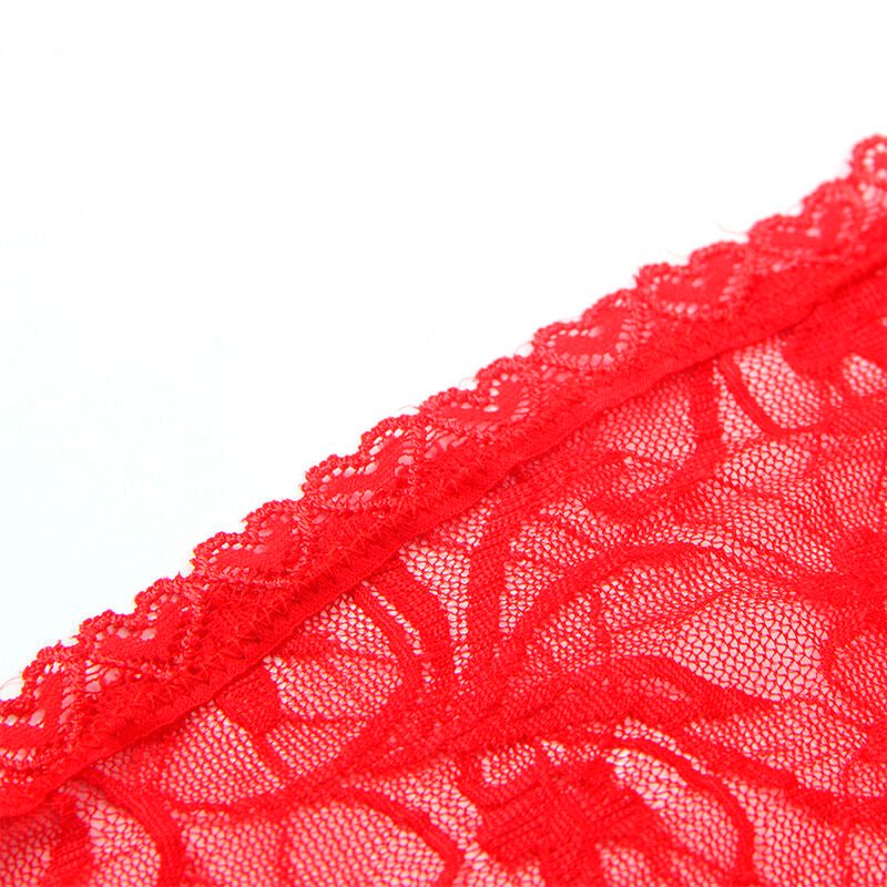 SUBBLIME - 954208 LACE BABYDOLL WITH ADJUSTABLE STRAPS RED S/M - Amore24