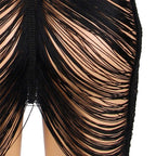 SUBBLIME - 954222 STRAPPY DRESS + THONG BLACK S/M - Amore24
