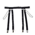 SUBBLIME - 954260 BODY WITH CHAINS + GARTER BELT BLACK S/M - Amore24