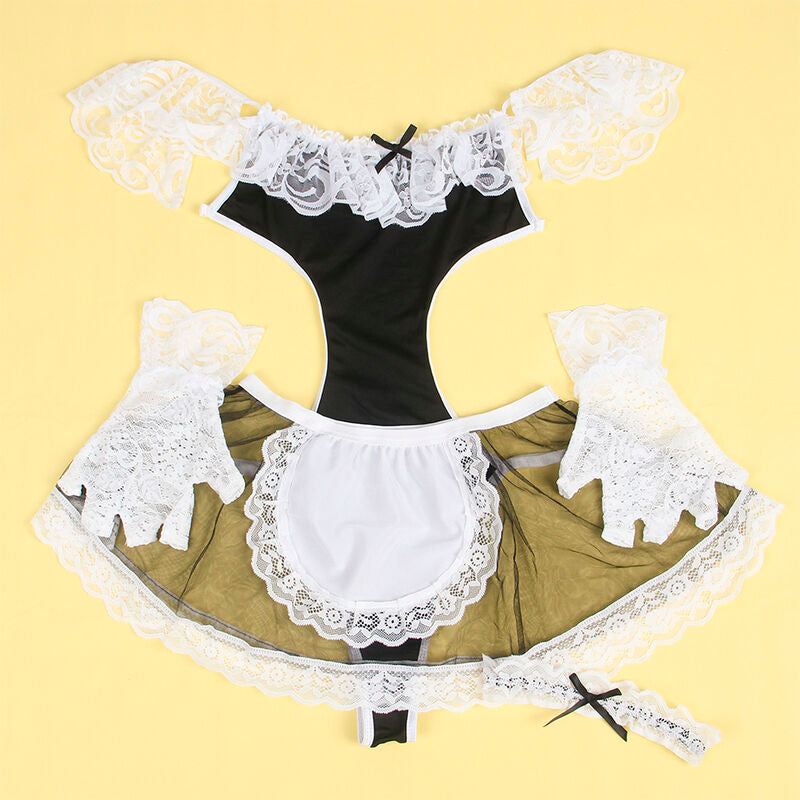 SUBBLIME - 954307 SEXY MAID COSTUME BLACK/WHITE S/M - Amore24