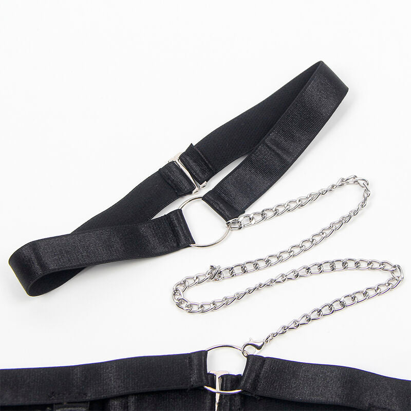 SUBBLIME - 954390 SEXY BODY WITH GARTER BELT BLACK L/XL - Amore24