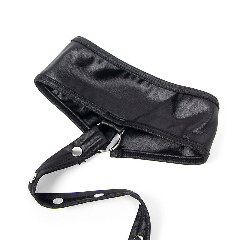 SUBBLIME - 954406 LEATHER BONDAGE DRESS BLACK S/M - Amore24