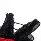 SUBBLIME - 954437 LACE BONDAGE DRESS BLACK L/XL - Amore24