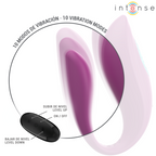 INTENSE - ANNIE U-SHAPED VIBRATOR AND STIMULATOR PURPLE REMOTE CONTROL - Amore24