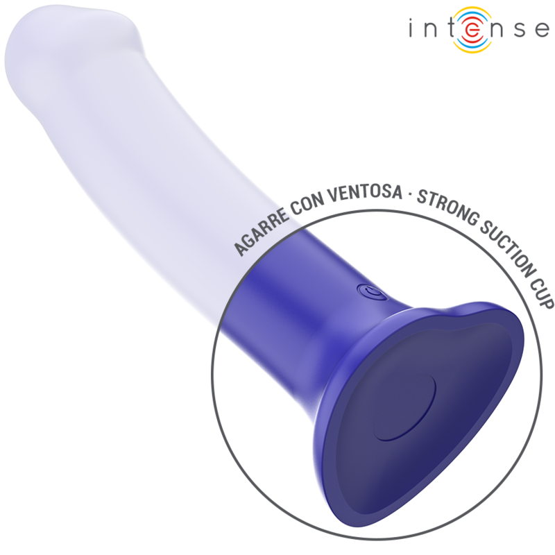 INTENSE - VICTORIA VIBRATOR WITH SUCTION CUP 10 VIBRATIONS DARK BLUE REMOTE CONTROL - Amore24