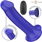 INTENSE - VICTORIA VIBRATOR WITH SUCTION CUP 10 VIBRATIONS DARK BLUE REMOTE CONTROL - Amore24
