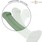 INTENSE - BECCA VIBRATOR WITH SUCTION CUP 10 VIBRATIONS GREEN REMOTE CONTROL - Amore24