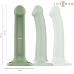 INTENSE - BECCA VIBRATOR WITH SUCTION CUP 10 VIBRATIONS GREEN REMOTE CONTROL - Amore24