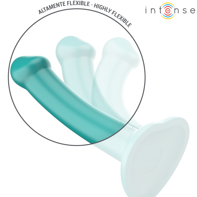 INTENSE - KATIE VIBRATOR WITH SUCTION CUP 10 VIBRATIONS BLUE REMOTE CONTROL - Amore24