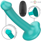 INTENSE - KATIE VIBRATOR WITH SUCTION CUP 10 VIBRATIONS BLUE REMOTE CONTROL - Amore24
