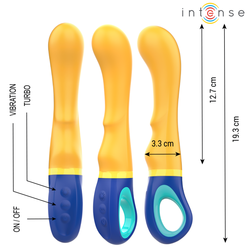 INTENSE - SHAGGY G-SPOT VIBRATOR YELLOW - Amore24