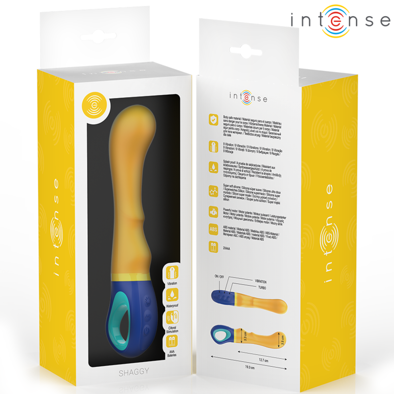 INTENSE - SHAGGY G-SPOT VIBRATOR YELLOW - Amore24