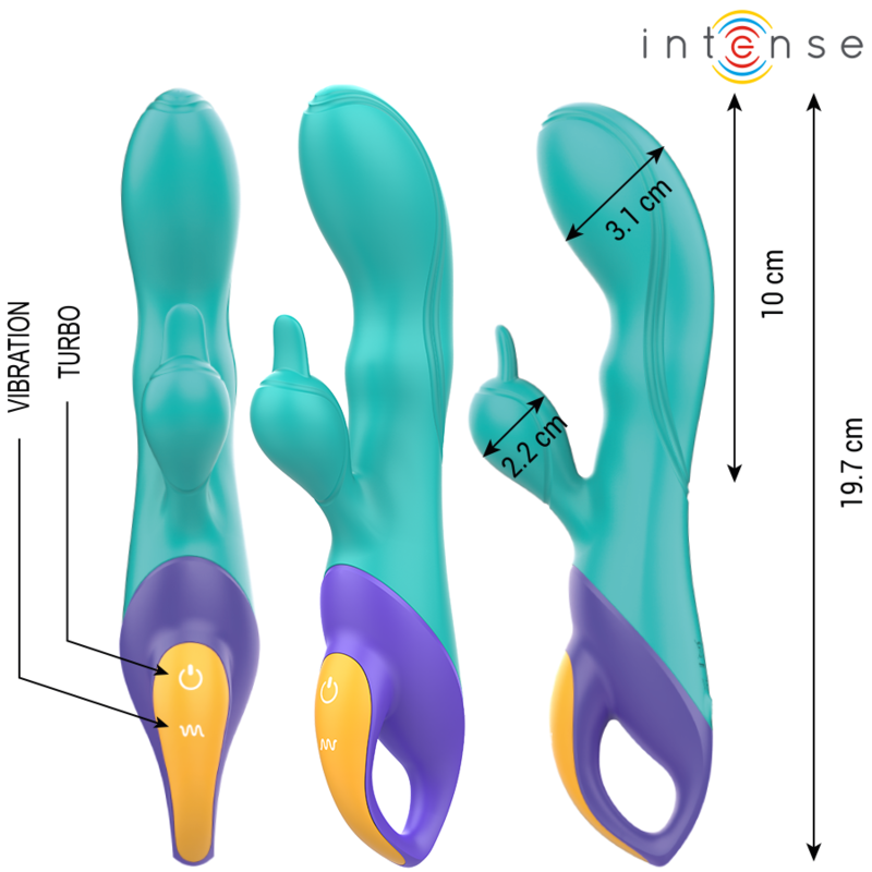 INTENSE - FRED RABBIT VIBRATOR BLUE - Amore24