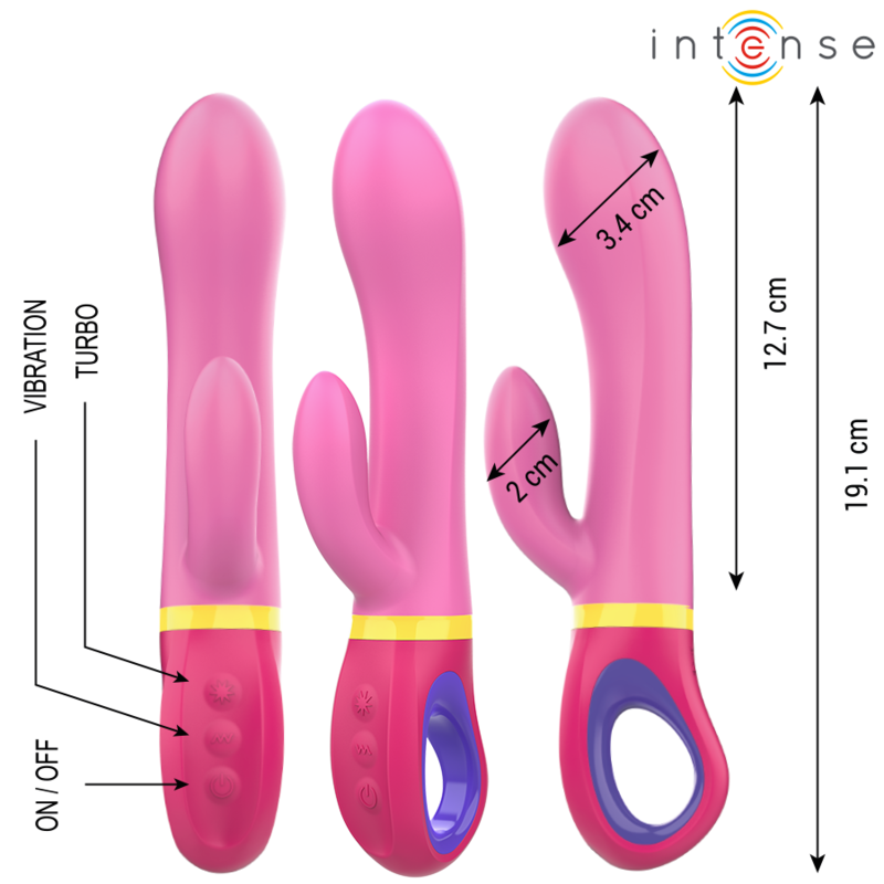 INTENSE - DAPHNE PINK RABBIT VIBRATOR - Amore24