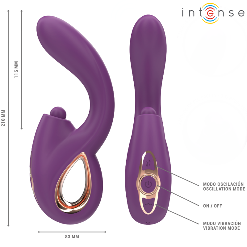 INTENSE - LALI MULTIFUNCTION G-SPOT VIBRATOR TAPPING & THRUST & VIBRATION PURPLE - Amore24