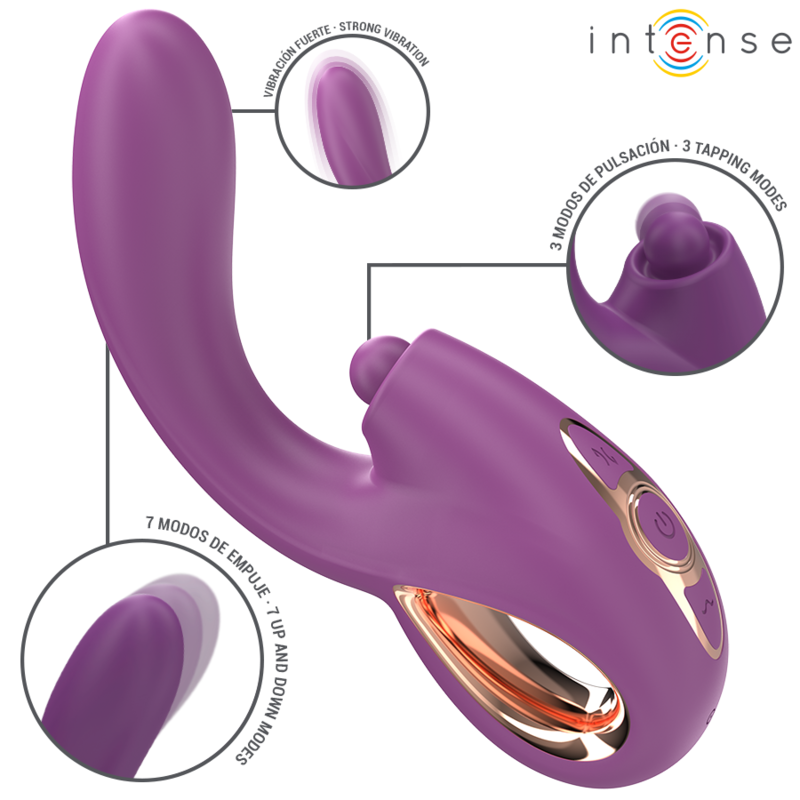 INTENSE - LALI MULTIFUNCTION G-SPOT VIBRATOR TAPPING & THRUST & VIBRATION PURPLE - Amore24