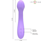 INTENSE - BECKY VIBRATOR 19 CM HEATABLE 7 VIBRATIONS PURPLE - Amore24