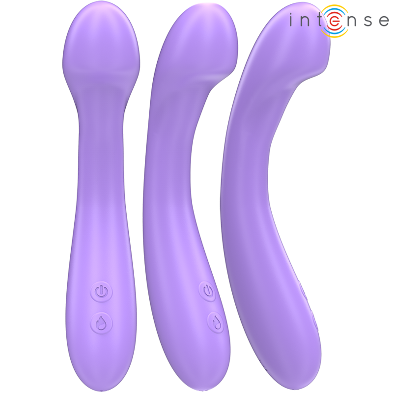 INTENSE - BECKY VIBRATOR 19 CM HEATABLE 7 VIBRATIONS PURPLE - Amore24