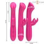 INTENSE - JULIETA RABBIT VIBRATOR 18.6 CM 10 VIBRATIONS PINK - Amore24