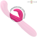 INTENSE - AMARA VIBRATOR WITH STIMULATING TONGUE 10 VIBRATIONS PINK - Amore24