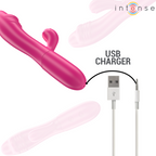 INTENSE - IVY FLEXIBLE VIBRATOR 10 VIBRATIONS WITH STIMULATING TONGUE PINK - Amore24