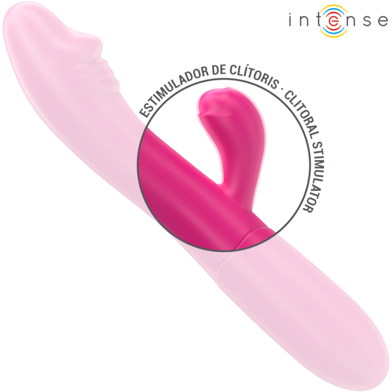 INTENSE - IVY FLEXIBLE VIBRATOR 10 VIBRATIONS WITH STIMULATING TONGUE PINK - Amore24