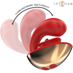 INTENSE - MARIAH VIBRATOR & STIMULATOR IN U SHAPE 10 VIBRATIONS RED - Amore24