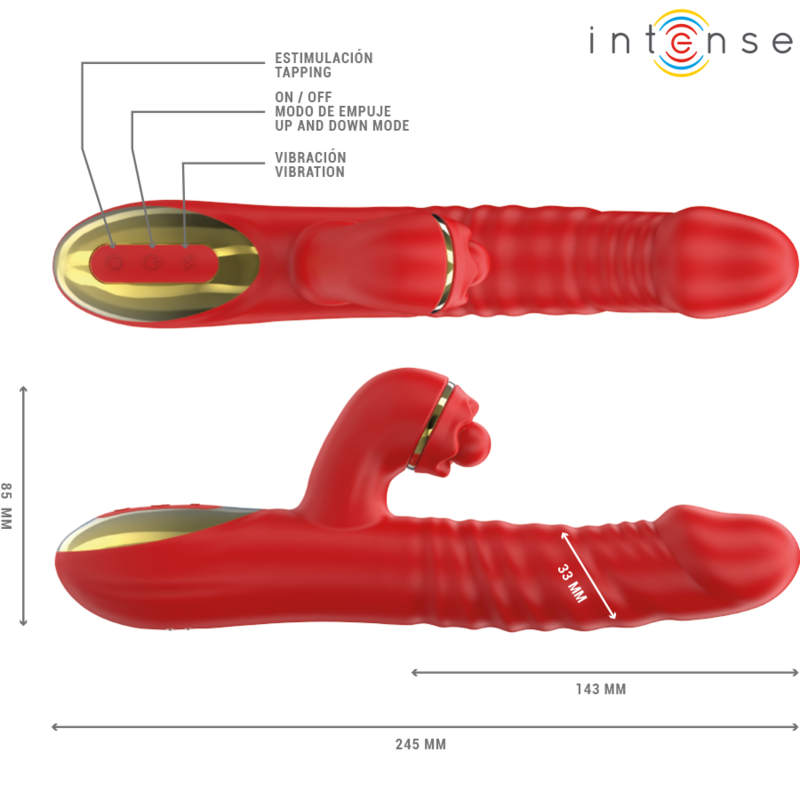 INTENSE - THALIA VIBRATION & THRUST & TAPPING RED - Amore24