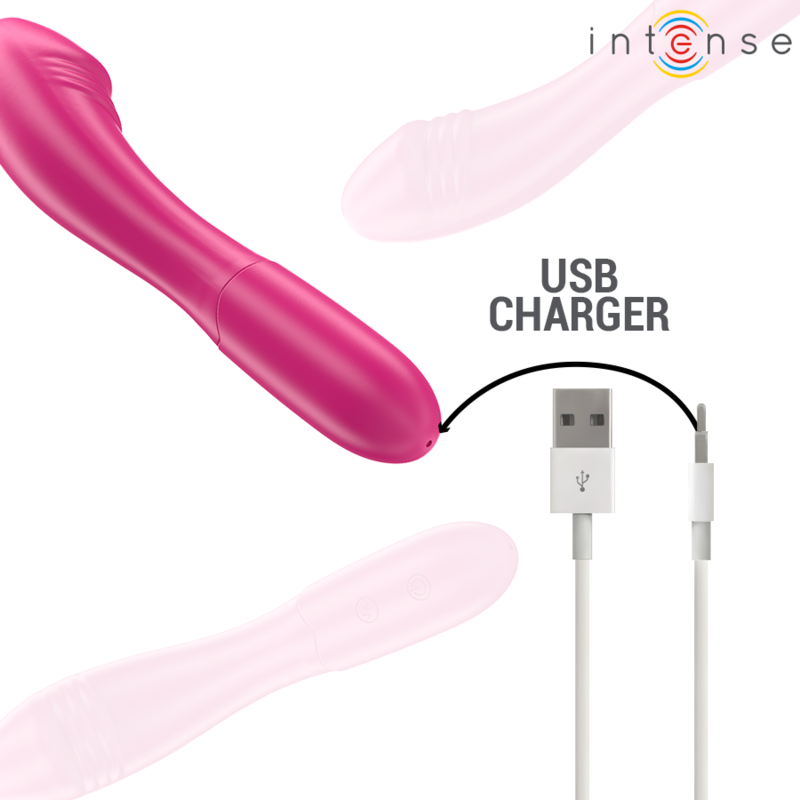 INTENSE - BELINDA VIBRATOR 19 CM FLEXIBLE 10 VIBRATIONS PINK - Amore24