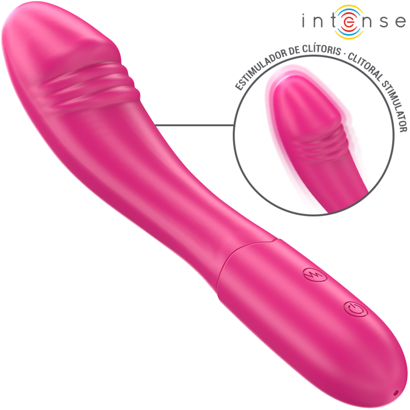 INTENSE - BELINDA VIBRATOR 19 CM FLEXIBLE 10 VIBRATIONS PINK - Amore24