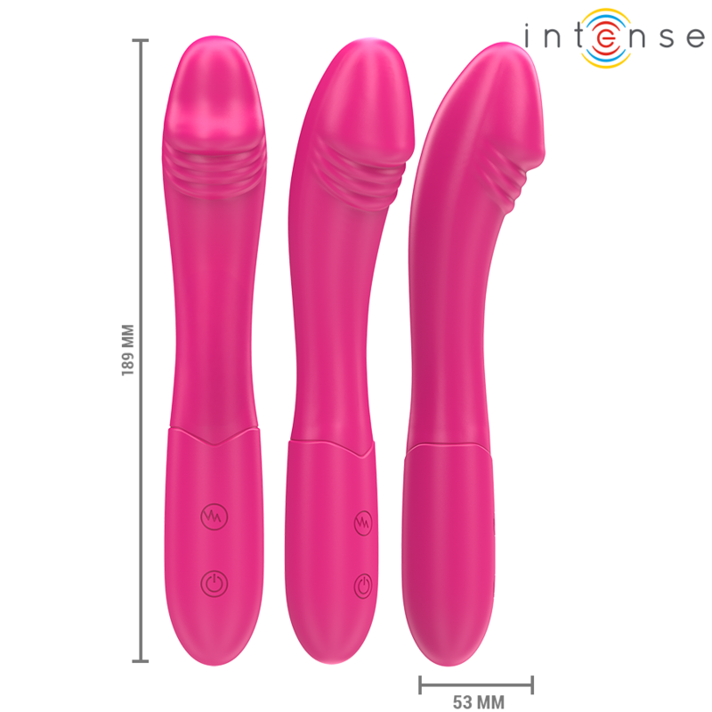 INTENSE - BELINDA VIBRATOR 19 CM FLEXIBLE 10 VIBRATIONS PINK - Amore24