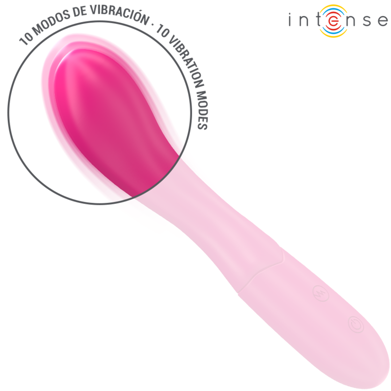 INTENSE - LISETTE VIBRATOR 19 CM FLEXIBLE 10 VIBRATIONS PINK - Amore24