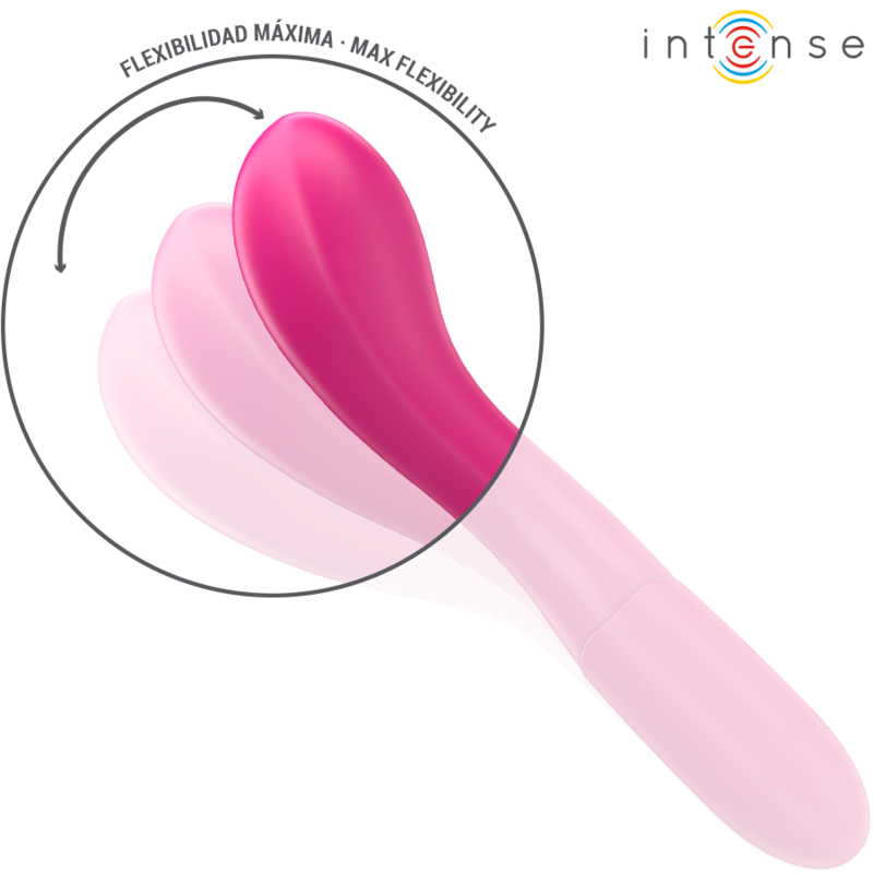 INTENSE - LISETTE VIBRATOR 19 CM FLEXIBLE 10 VIBRATIONS PINK - Amore24